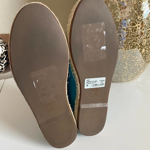 Schutz Cherie Embellished Cap Toe Espadrille Flats - Picture 9 of 13